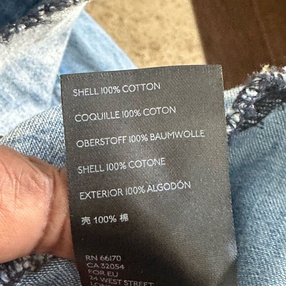 Free People Dylan Babydoll Chambray Shirt L - Picture 9 of 9